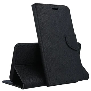 Telefontok Xiaomi Redmi Note 13 Pro+ 5G - Fancy fekete mágneses szilikon keretes könyvtok
