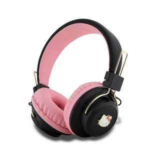 Headsett: Hello Kitty- vezeték nélküli fejhallgató, fekete/pink