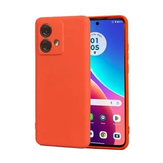 Telefontok Motorola Edge 40 Neo - narancssárga szilikon hátlap tok